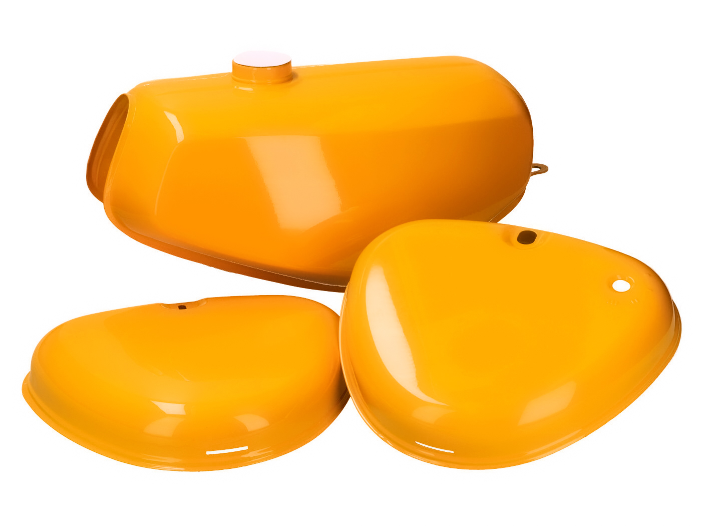 OEM Standard Nádrž a boční kryty sahara hnědá, Simson S50, S51, S70 KIT.C.40551-1007
