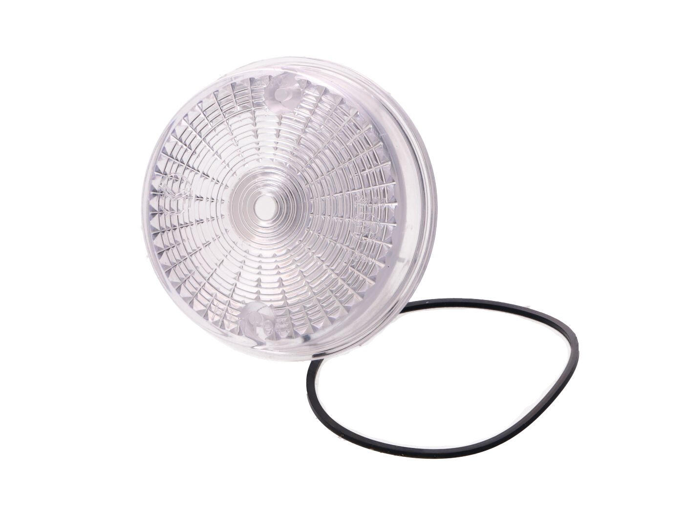 101 Octane Sklíčko zadního blinkru 80mm bílé, Simson S50, S51, S70, SR50, SR80, MZ TS 250, ETZ 125, ETZ 150, ETZ 250 40722