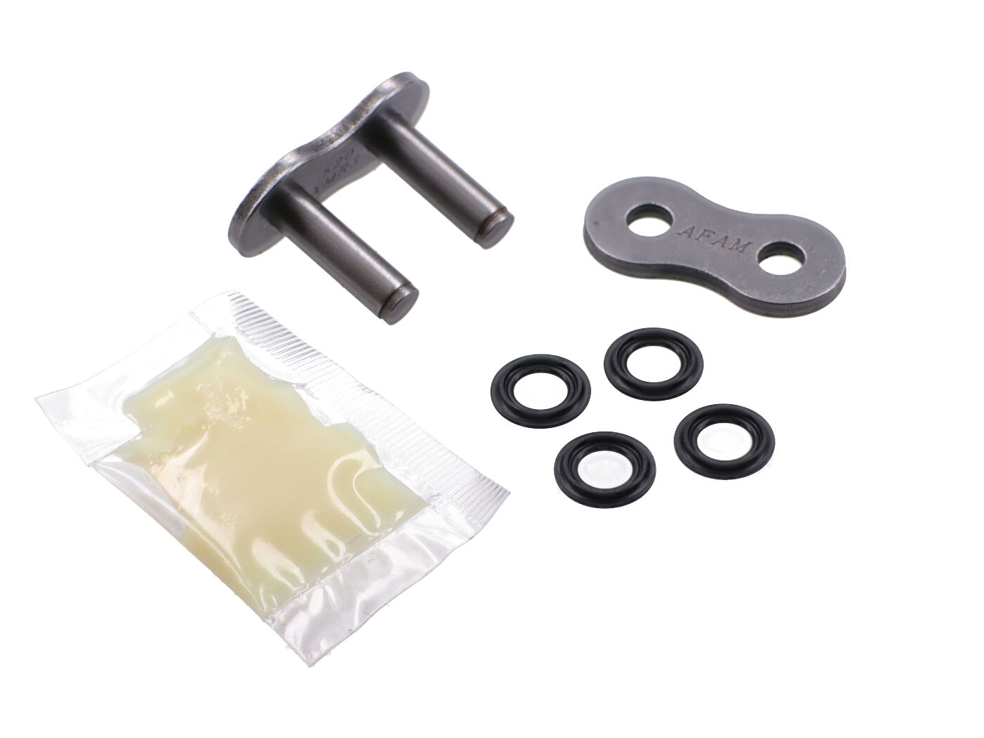 Spojka řetězu nýtovací AFAM XS-Ring zesílená černá - A520 XMR3 AFMRA520XMR3