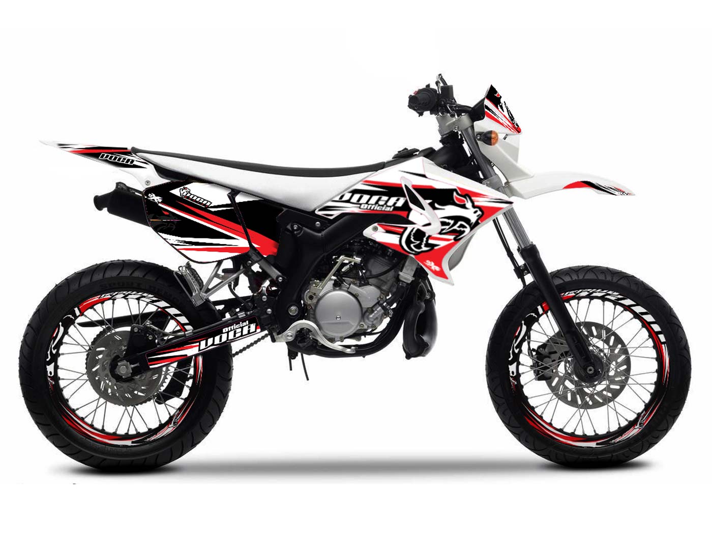 Voca Racing Sada polepů VOCA Racing, Yamaha DT, MBK X-Limit 04-10 VCR-KIT-DT50-10