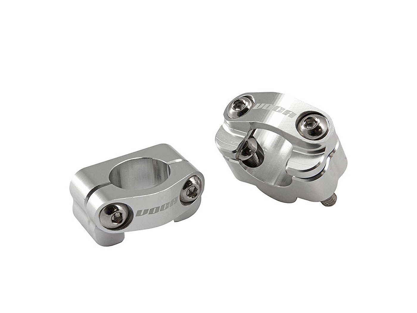 Voca Racing Objímky řidítek VOCA HB28 CNC 22-28 - stříbrná VCR-SD960/AL