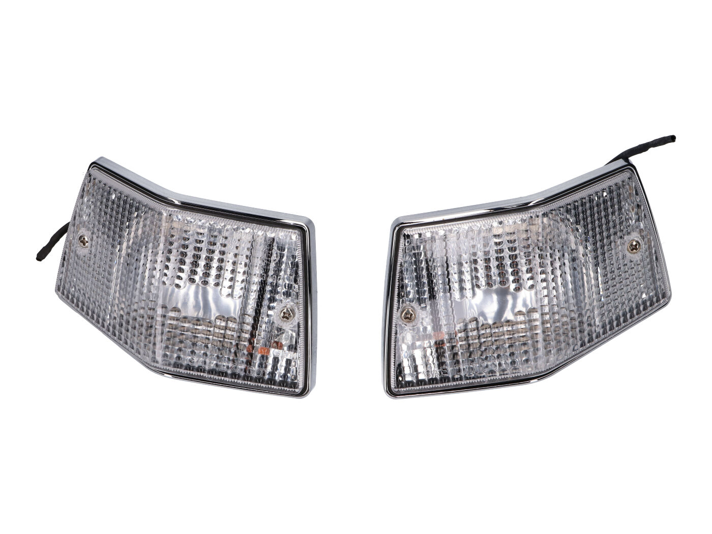 Diverse / Import Sada zadních blinkrů, bílé, Vespa PX 125-200, Vespa T5 40996