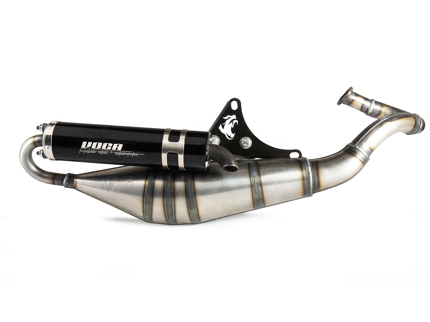 Voca Racing Výfuk VOCA Sabotage V2 50/70cc černá koncovka, Piaggio VCR-RD45140/BK