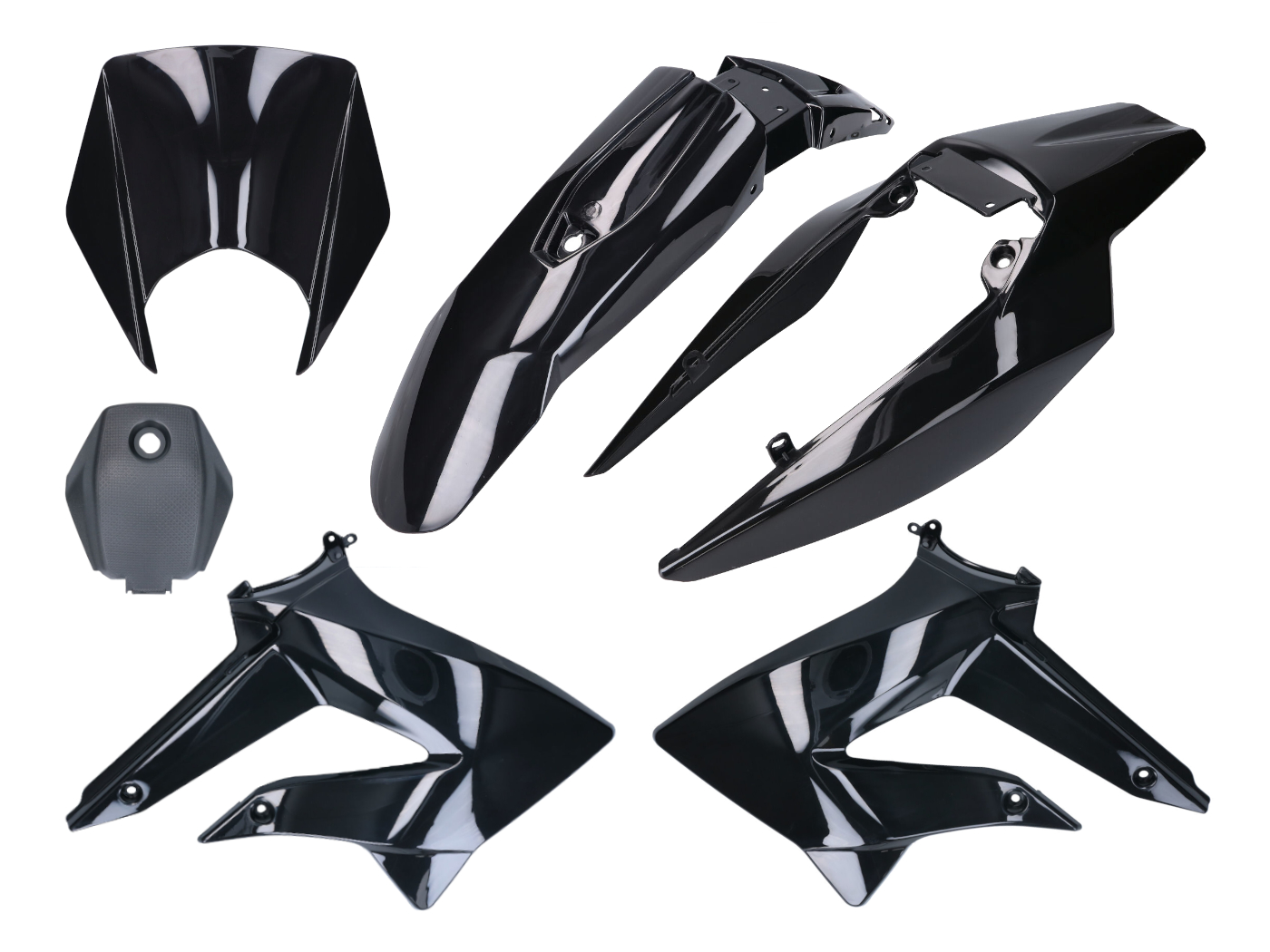 101 Octane Kompletní černá kapotáž, Derbi Senda 2011-, Gilera RCR, SMT 2011- 41067-B