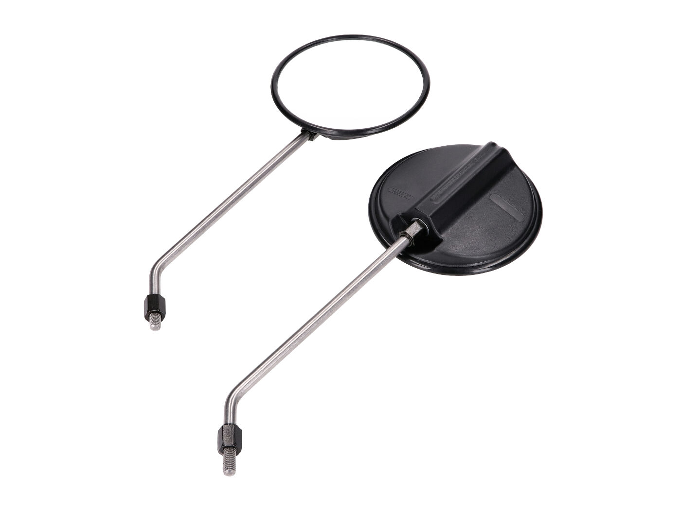 Diverse / Import Sada zrcátek M8 kulaté 120mm, železná tyčka, Simson S50, S51, S53, S70, S83, SR50, SR80, KR51/2 41810