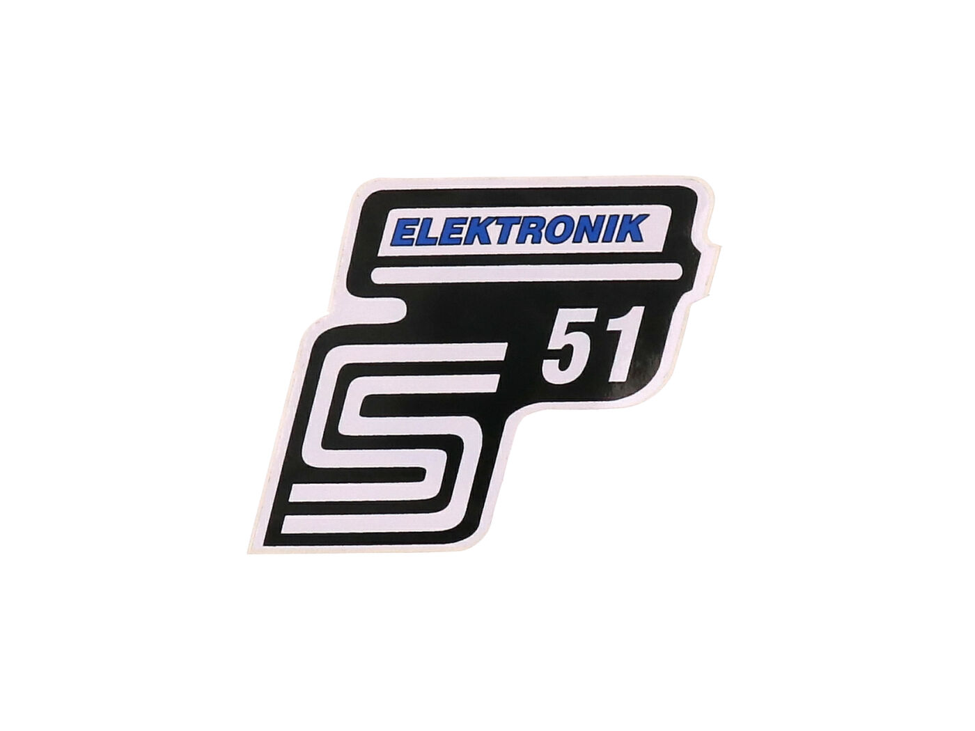 OEM Standard Samolepka S51 Elektronik modrá, Simson S51 41983