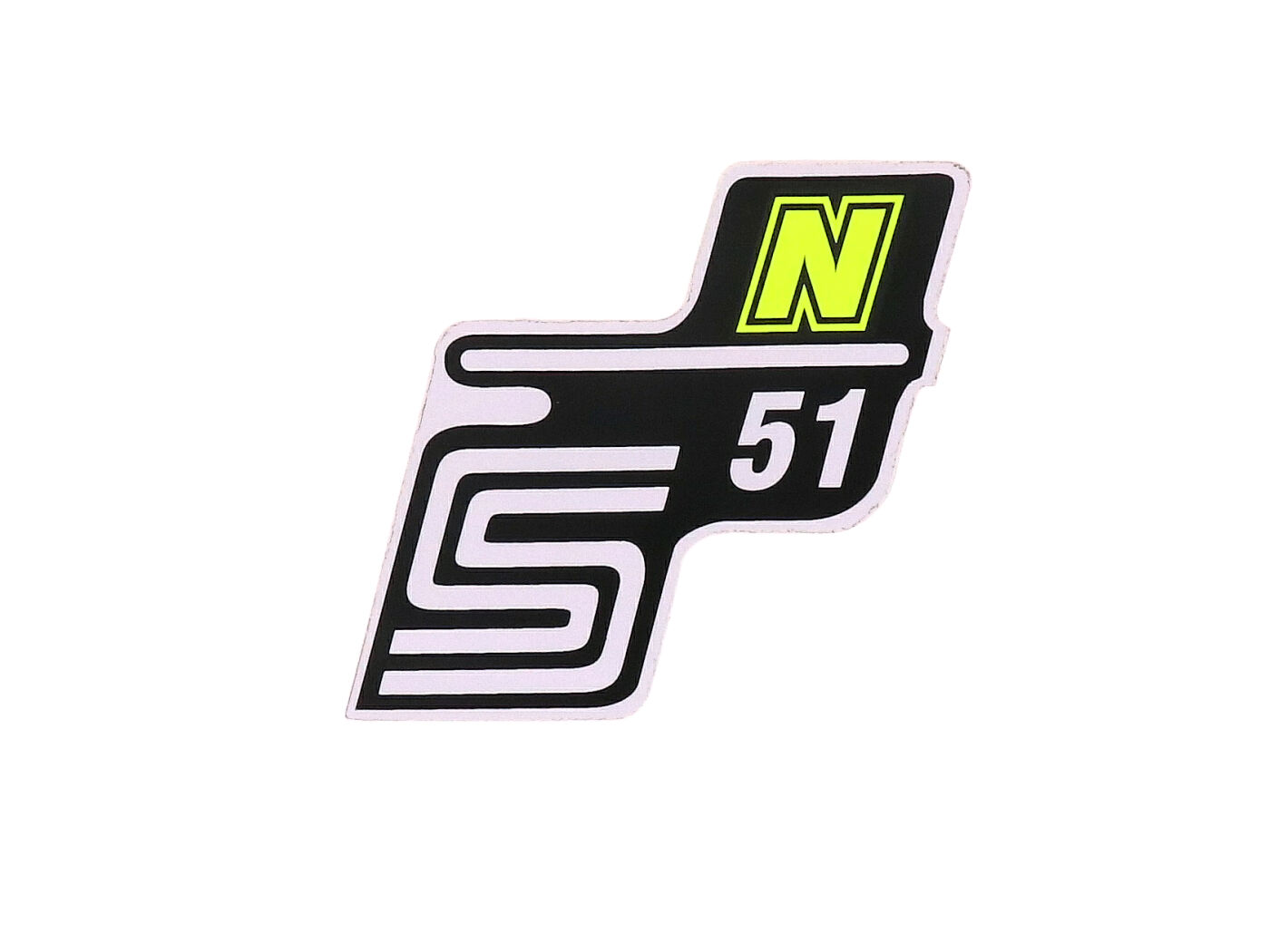 OEM Standard Samolepka S51 N neonově žlutá, Simson S51 41994