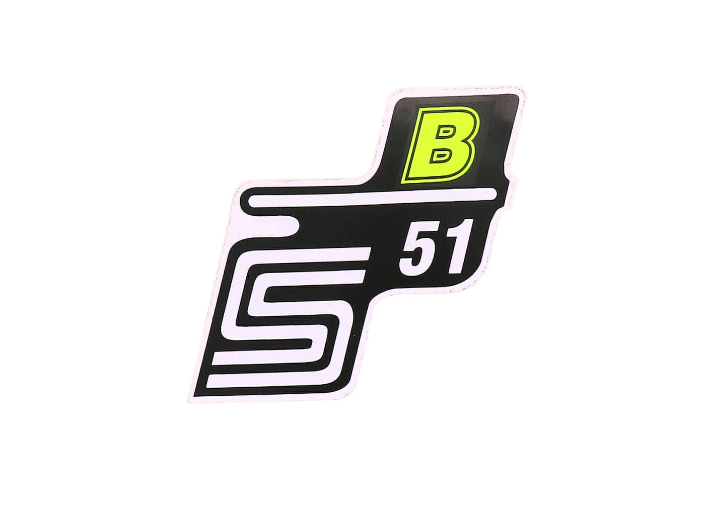 OEM Standard Samolepka S51 B neonově žlutá, Simson S51 41998