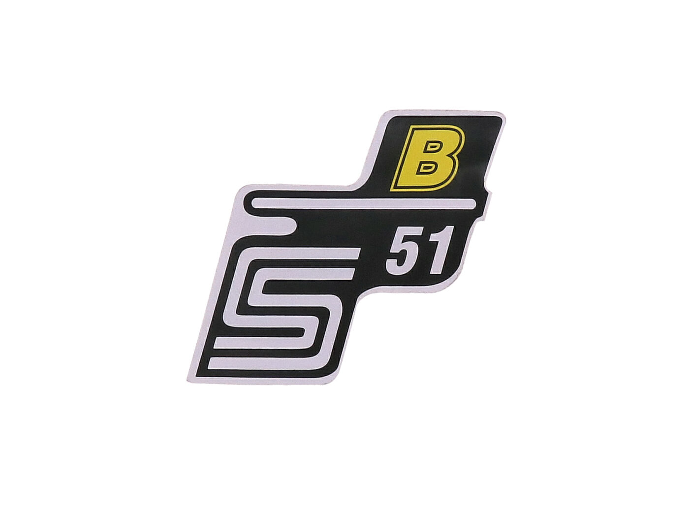 OEM Standard Samolepka S51 B žlutá, Simson S51 41997
