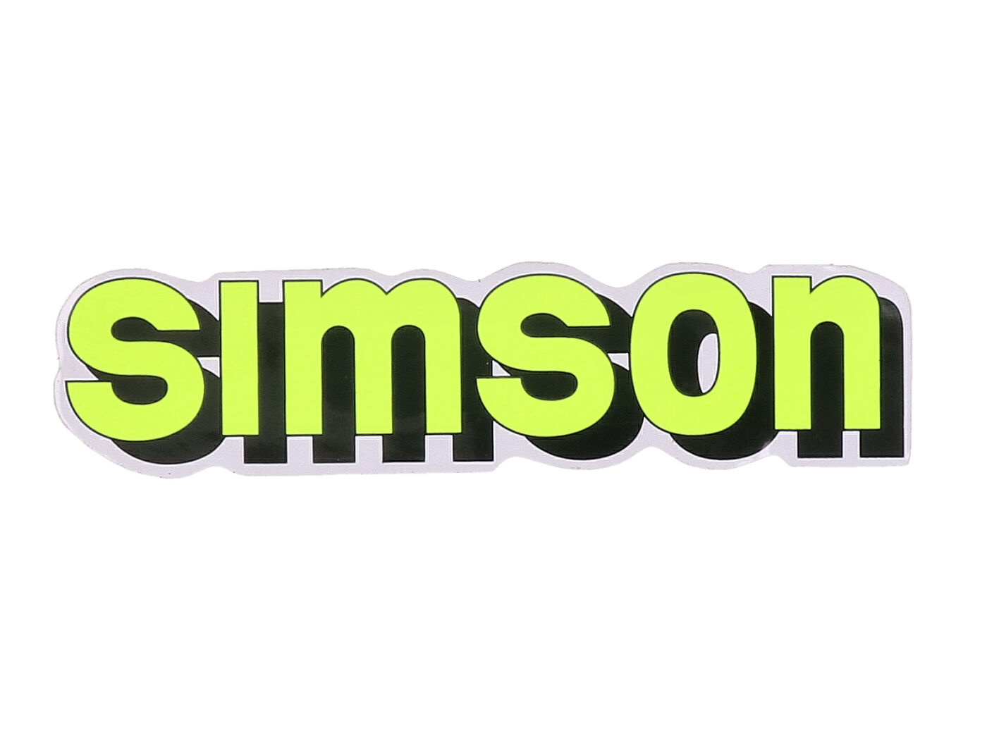 Levně OEM Standard Samolepka nádrže neonově žlutá, Simson S51 42010