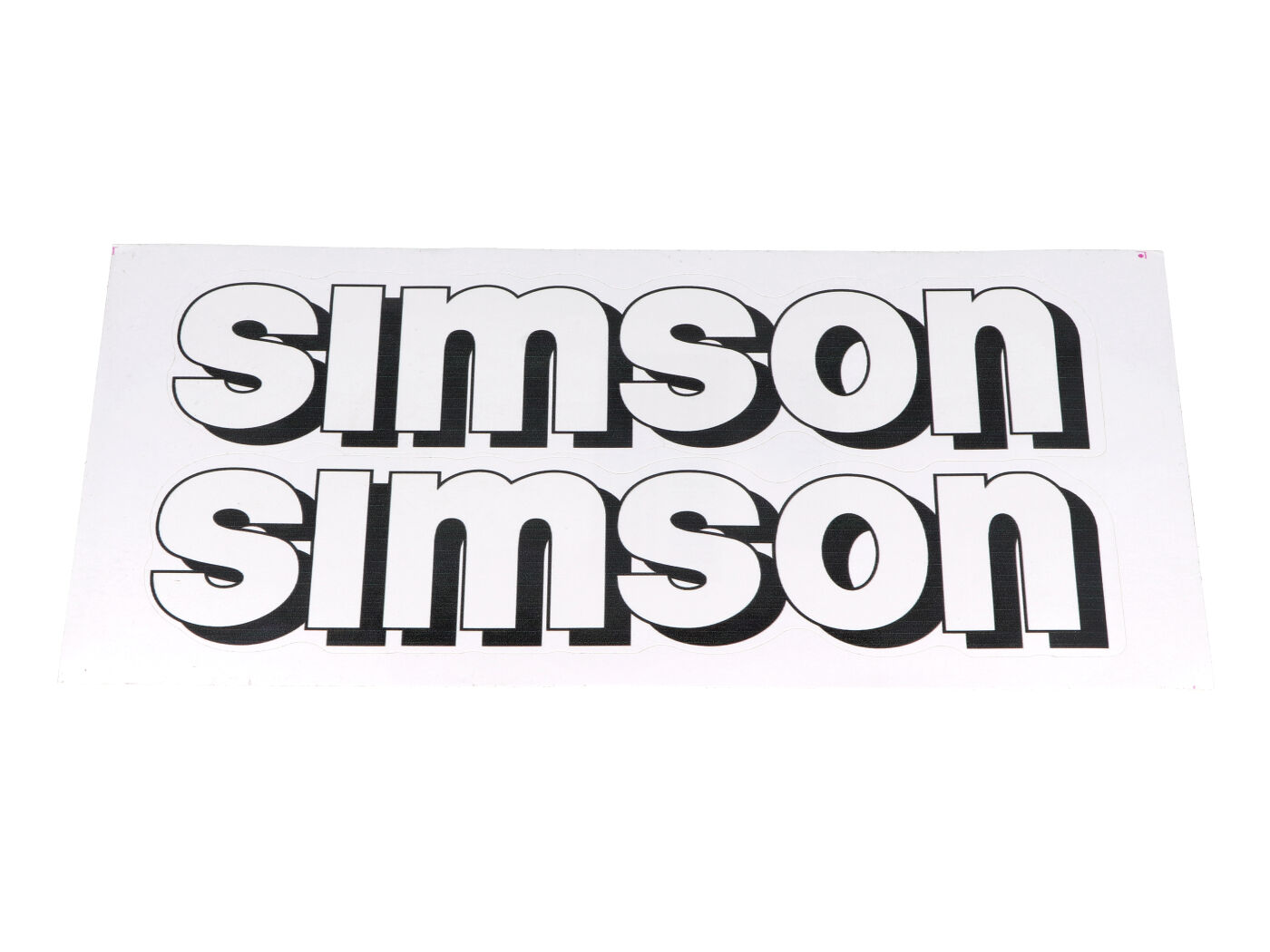 OEM Standard Samolepka nádrže bílá, 2ks Simson S51 42015