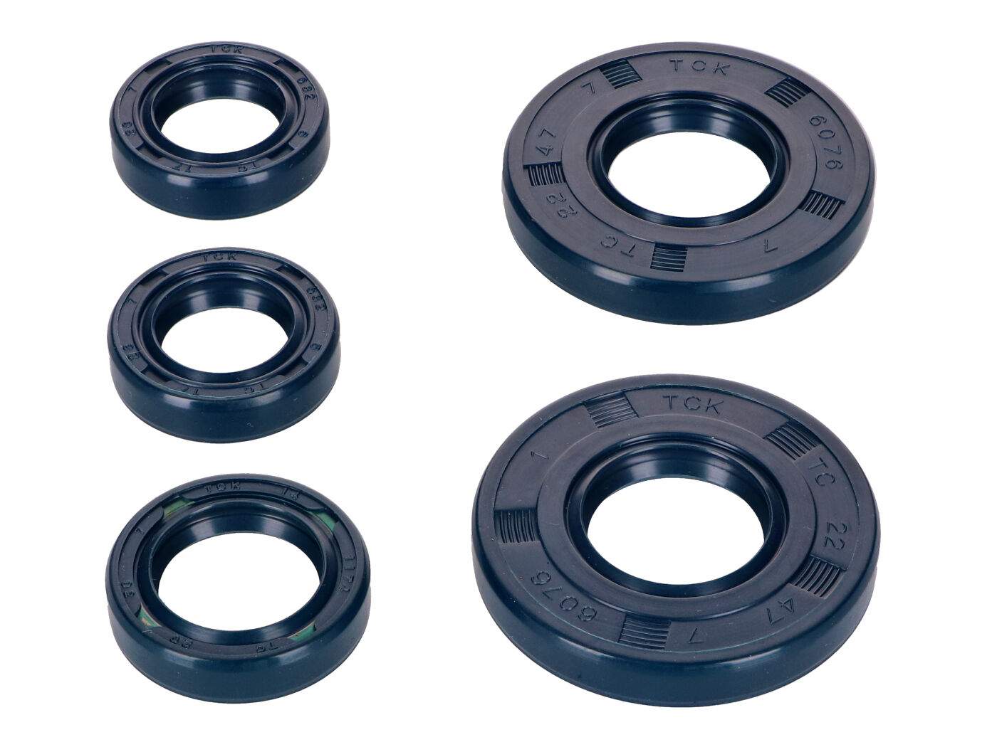 OEM Standard Sada gufer TCK, modré, Simson S50, SR4, KR51/1 Schwalbe, Star, Sperber, Spatz, Habicht 41605