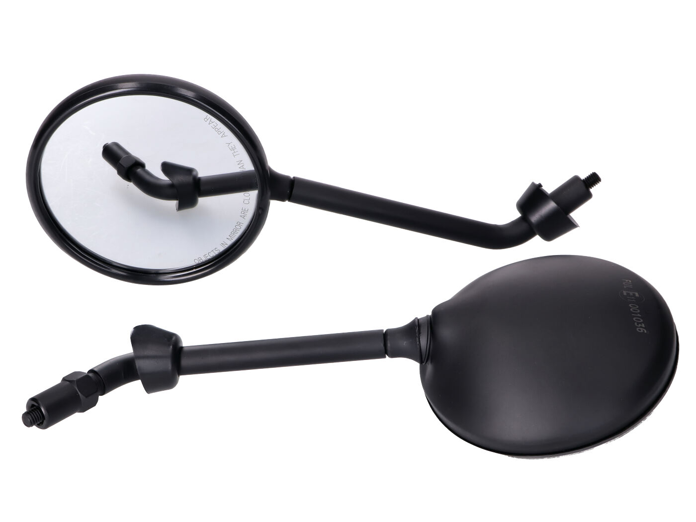 OEM Standard Sada zrcátek, krátká verze, černá M8, Vespa GTS 125 2018-, GTS 300 HPE 42753
