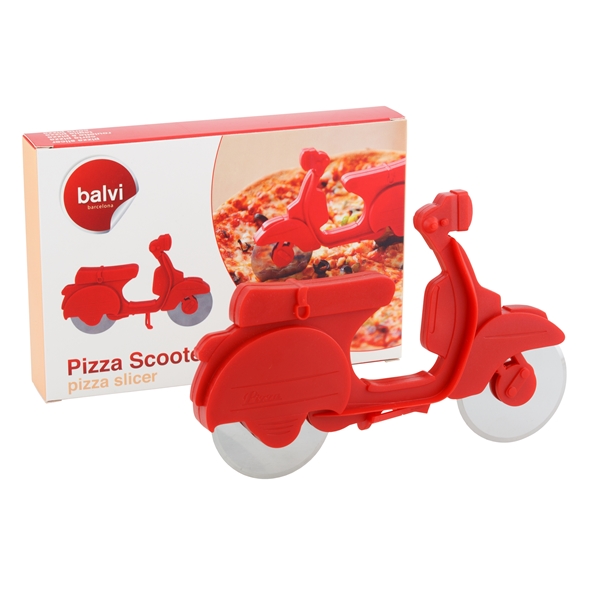 balvi Kráječ na pizzu skútr, červený 95704031