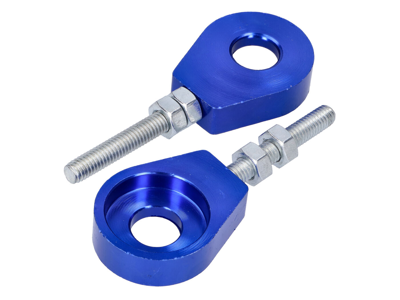 101 Octane Sada napínáků řetězu hliníkové modré 12mm 43010-BL