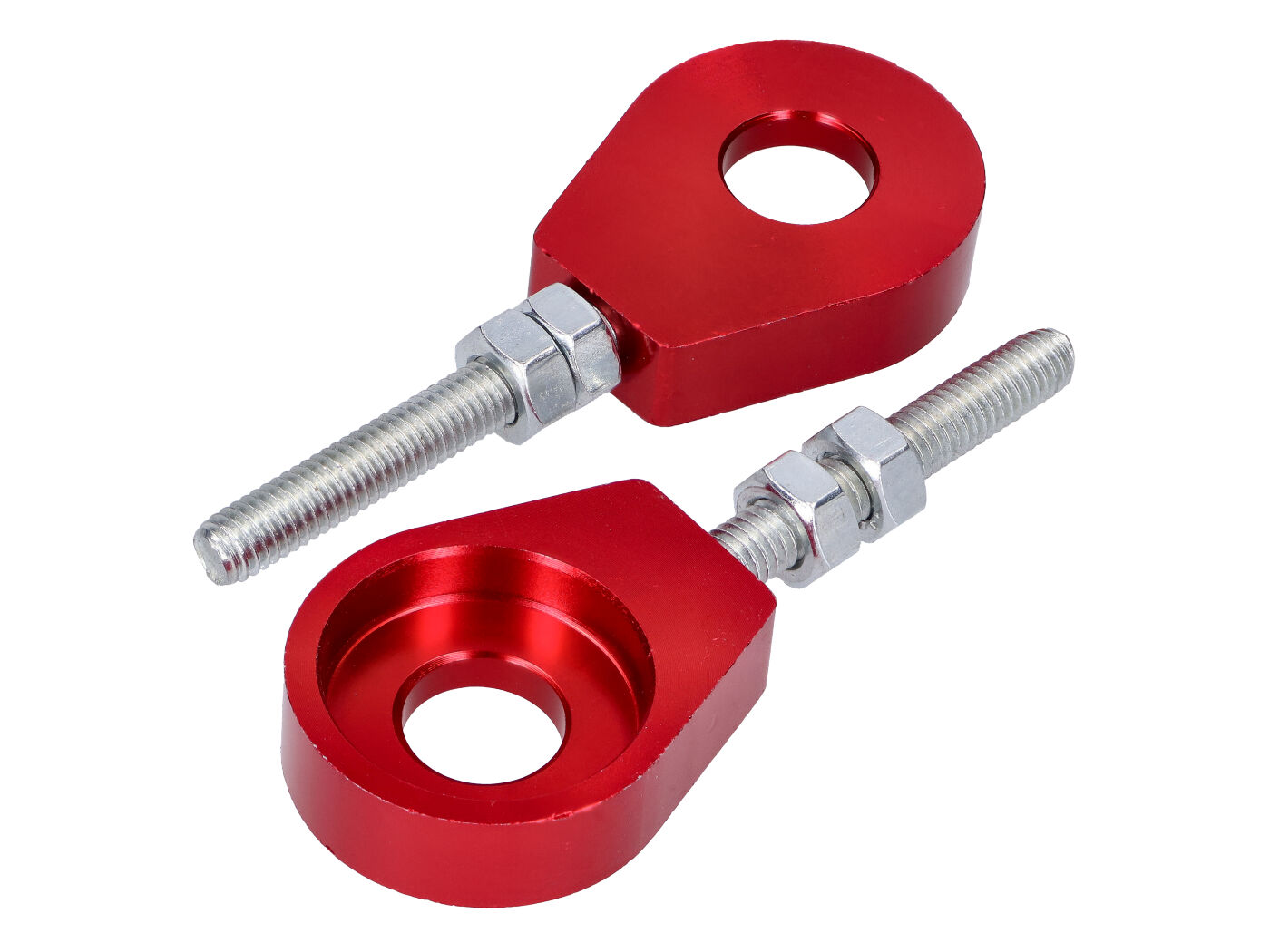 101 Octane Sada napínáků řetězu hliníkové červené 12mm 43010-RT