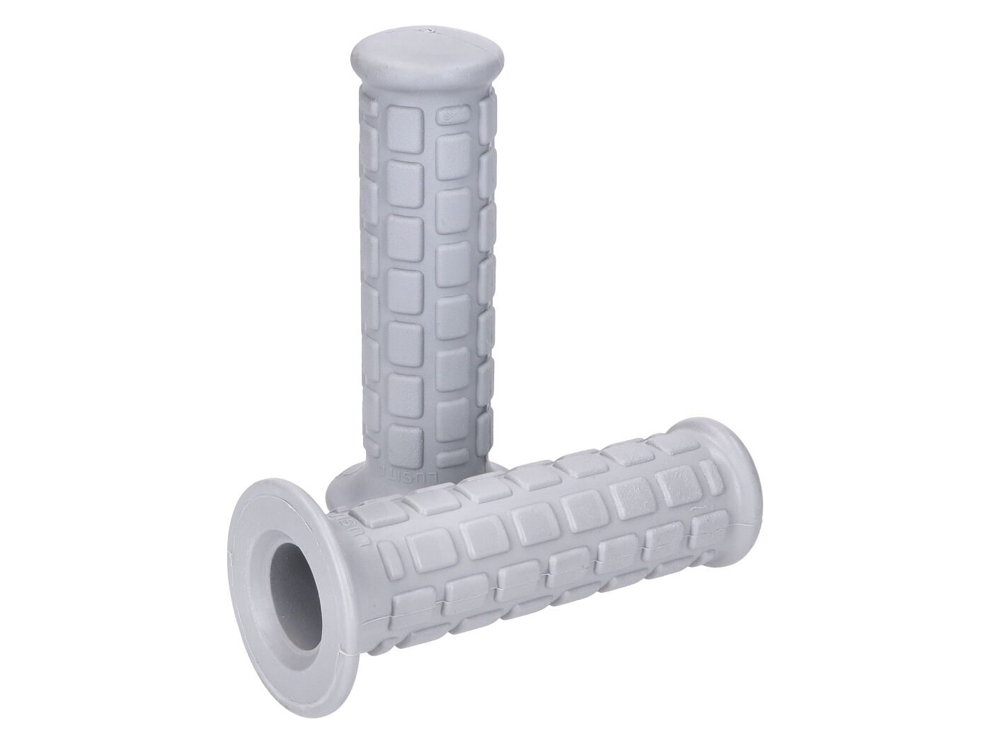 101 Octane Gripy s obdelníkovým vzorem, šedé, mopedy s automatickým řazením (22 / 24mm) IP44352