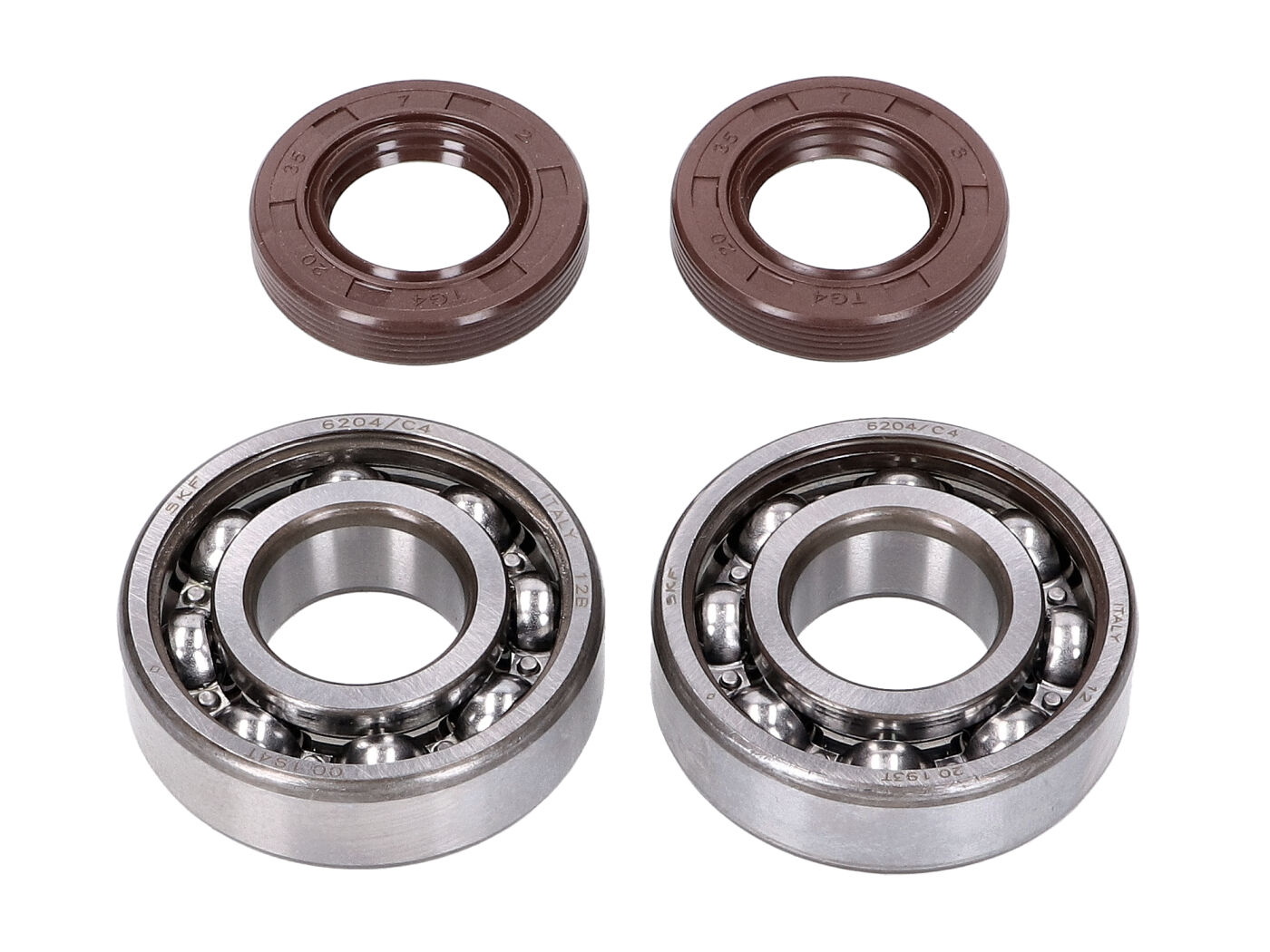 Sada ložisek na kliku Naraku SKF Premium C4, Derbi EBE, EBS, D50B0 NK104.21