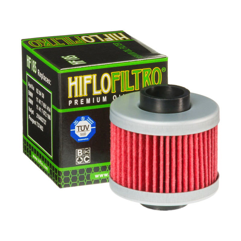 Levně Olejový filtr Hiflofiltro, Aprilia, Peugeot, BMW 125-200ccm HF185