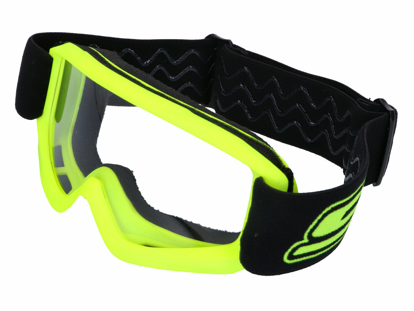 Levně MX brýle S-Line kids fluo žlutá - transparent 43288