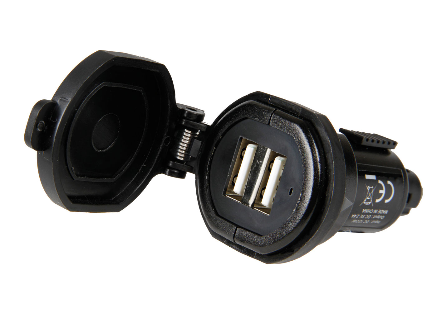 Levně Lampa USB nabíječka Din-Tech s 2x USB - Fast Charge - 2700mA 12/32V OL-38882
