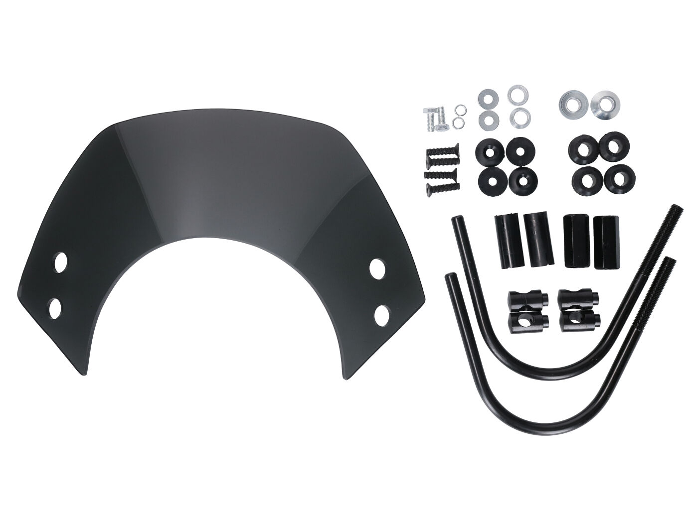 101 Octane Plexi kouřové, krátké s držáky, Vespa GT, GTS 43040