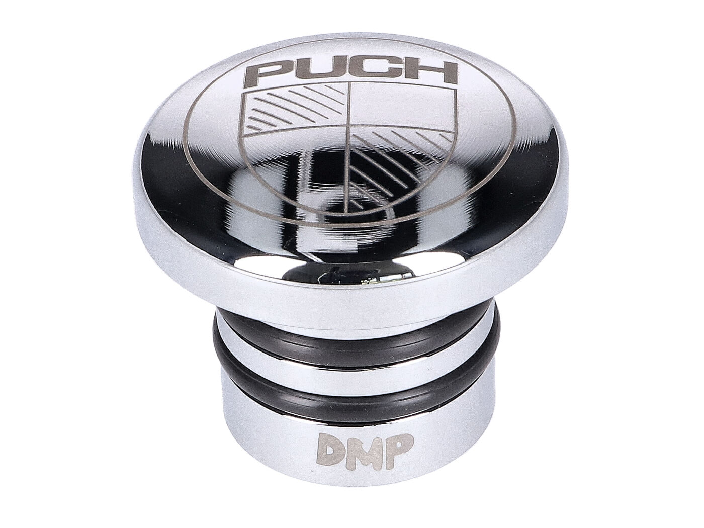 Diverse / Import Víčko nádrže leštěné s Puch logem, Puch Maxi S, N 44221