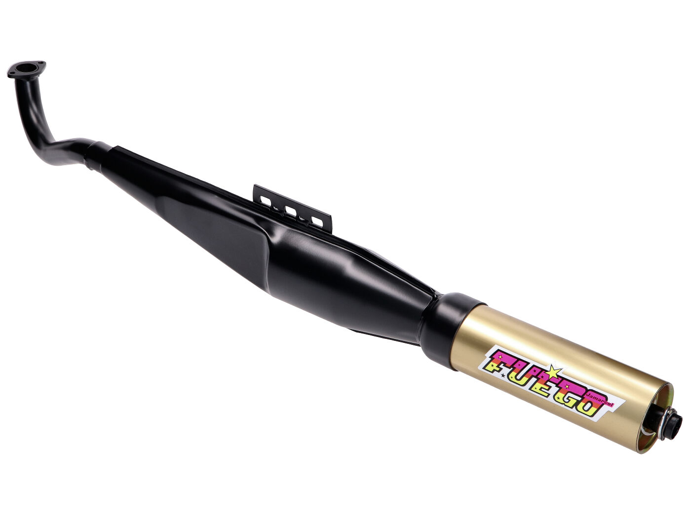 Tecno Výfuk Jamarcol Fuego černá / zlatá, Puch Maxi 44326