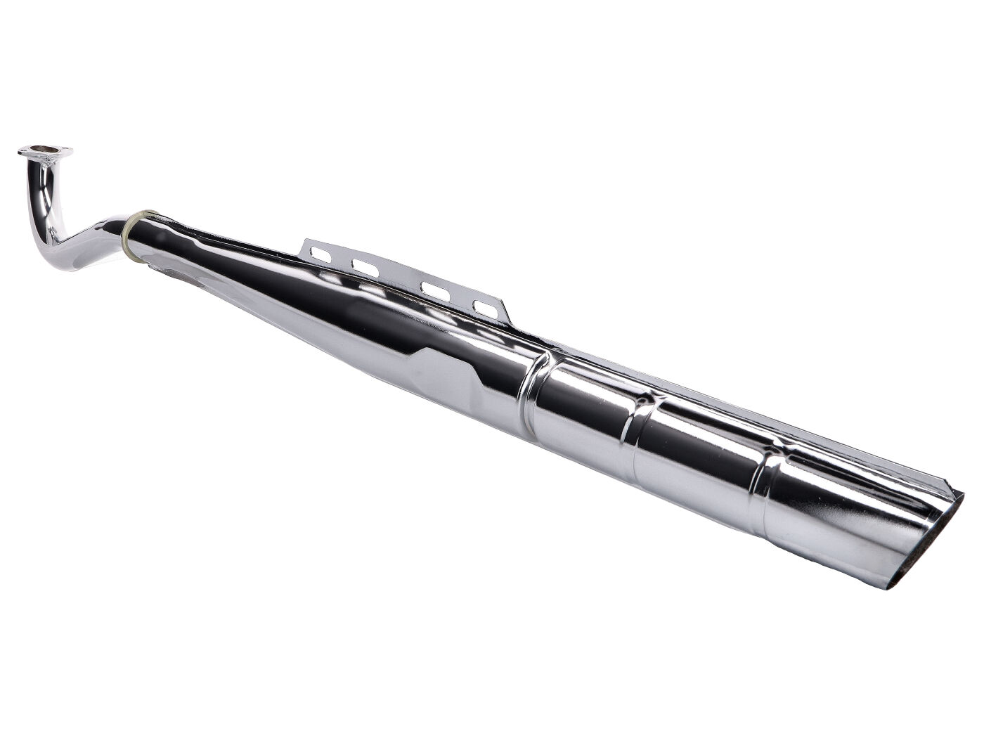 Tecno Výfuk 28mm chrom original 2 dílný, Puch Maxi 44328