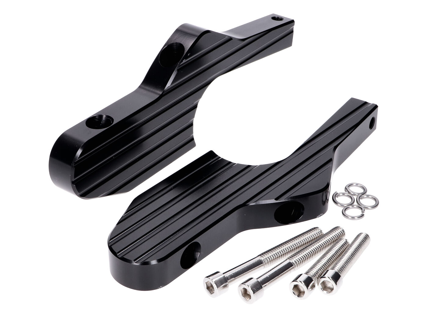 Diverse / Import Adaptéry stupaček CNC matná černá, Vespa GT, GTS, GTV 44392