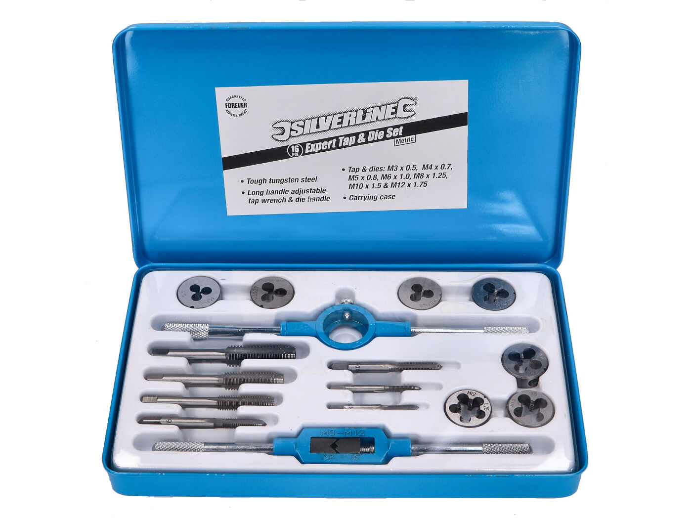 Sada závitníků Silverline Expert, metrické 16ks 43404