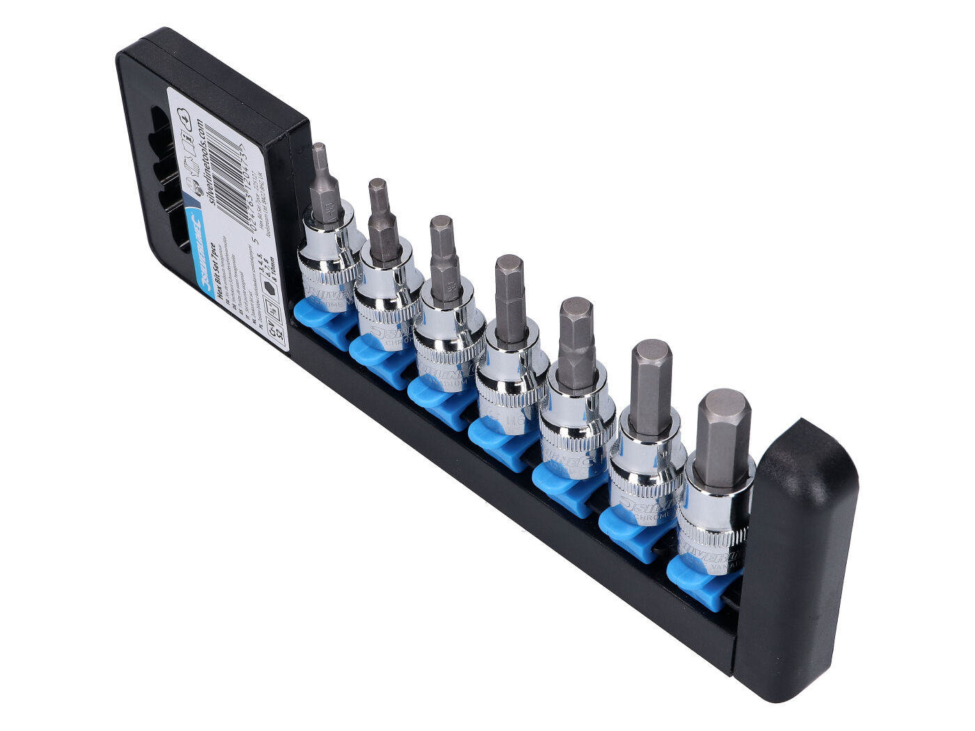 Silverline Sada bitů na golů, inbusy 3/8" 3-10mm 7ks 43434