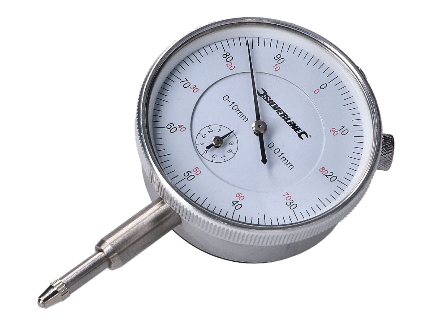 Ručičkový úchylkoměr Silverline 50mm 0,01mm 43439