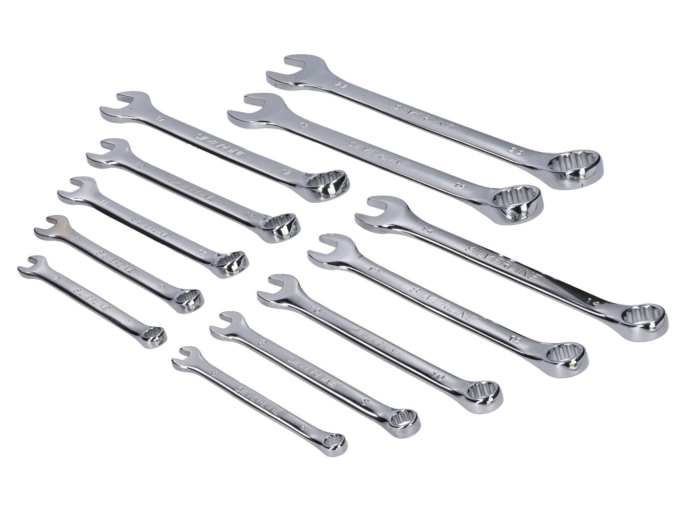 Sada stranových klíčů Silverline 6-22mm 12ks 43450
