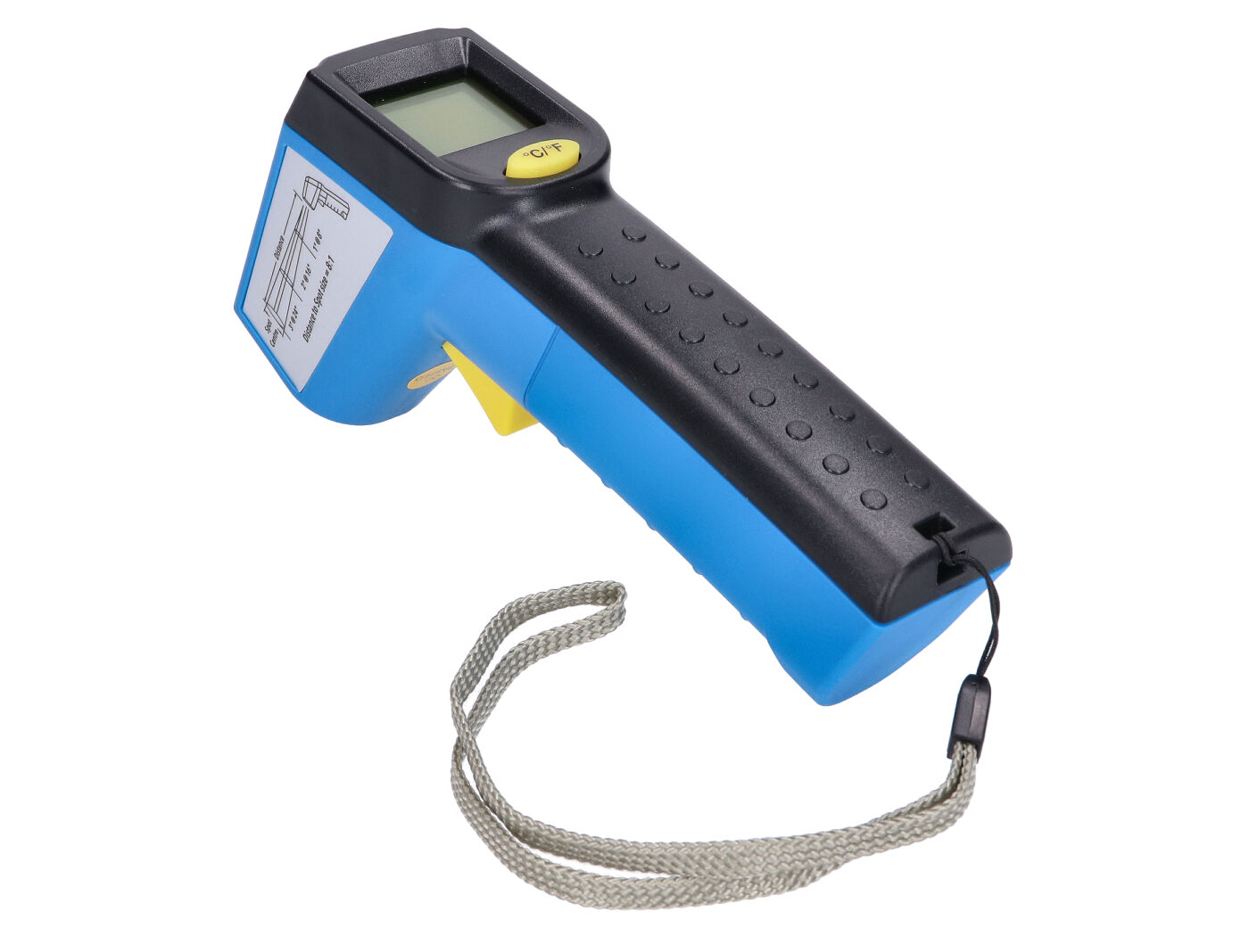 Laserový teploměr Silverline -38° - 520°C 43464