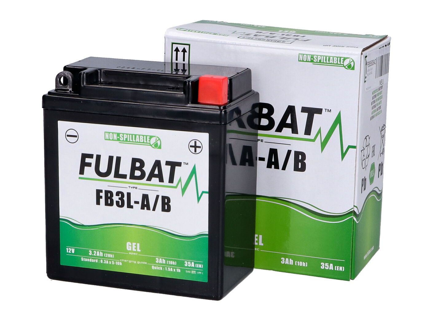 Levně Baterie Fulbat FB3L-A/B gelová FB550842