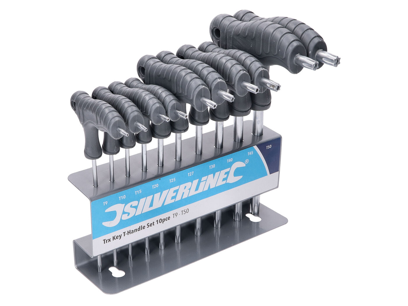 Sada torx klíčů Silverline T9-T50 10ks 43407