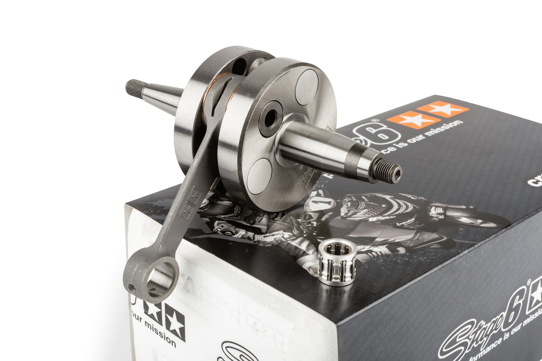 Klikový hřídel Stage6 HPC 45mm zdvih / 90mm ojnice, Derbi Euro 3 / 4
