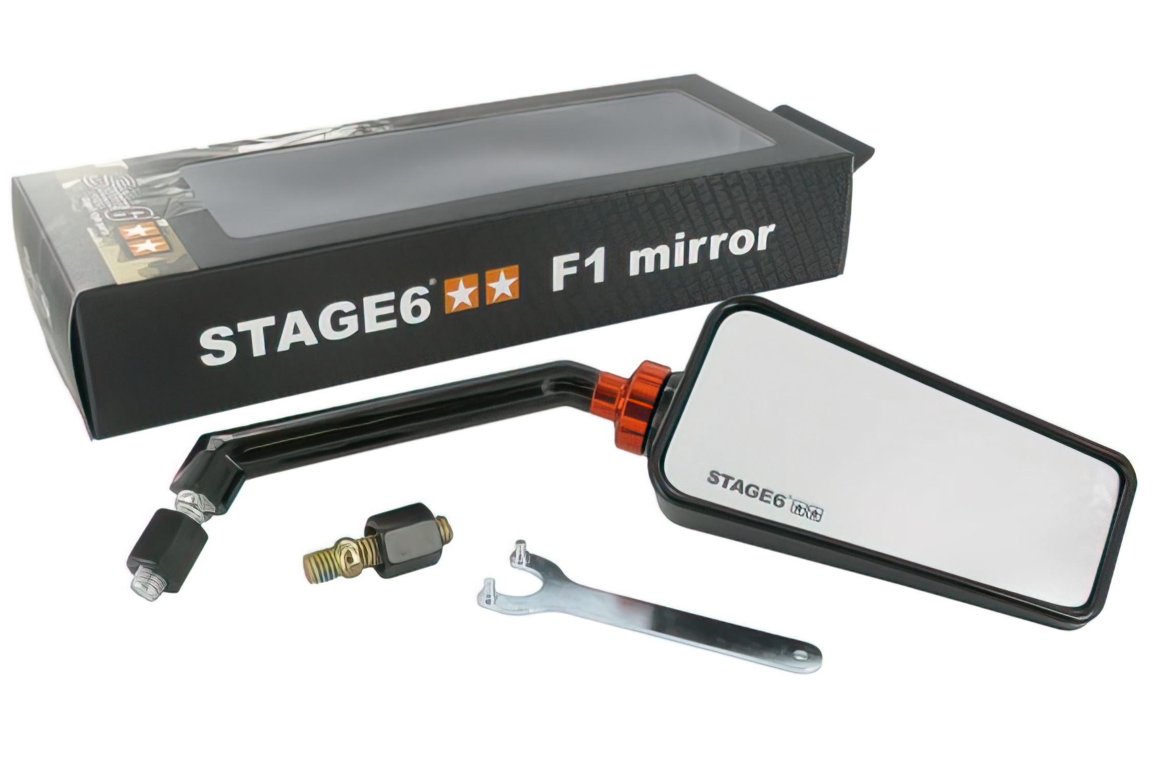 Zrcátko F1 Stage6 pravé černé