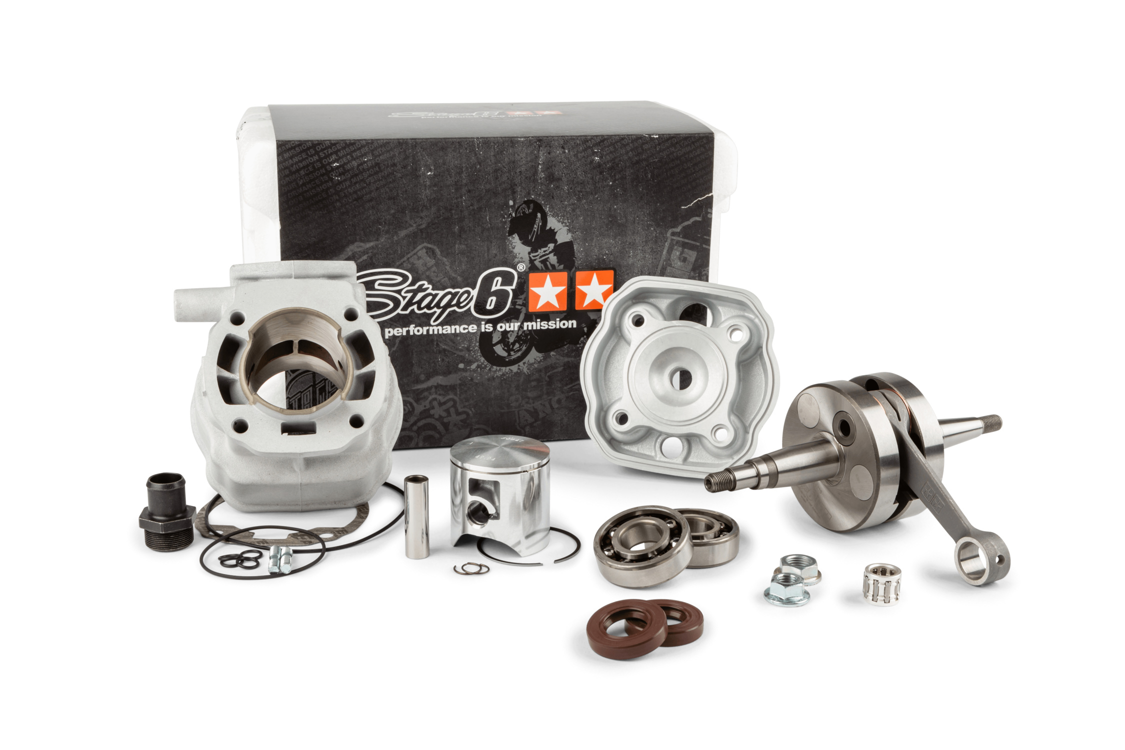 Válec Stage6 88ccm Big Racing + klikový hřídel, zdvih 45mm Derbi Euro 2