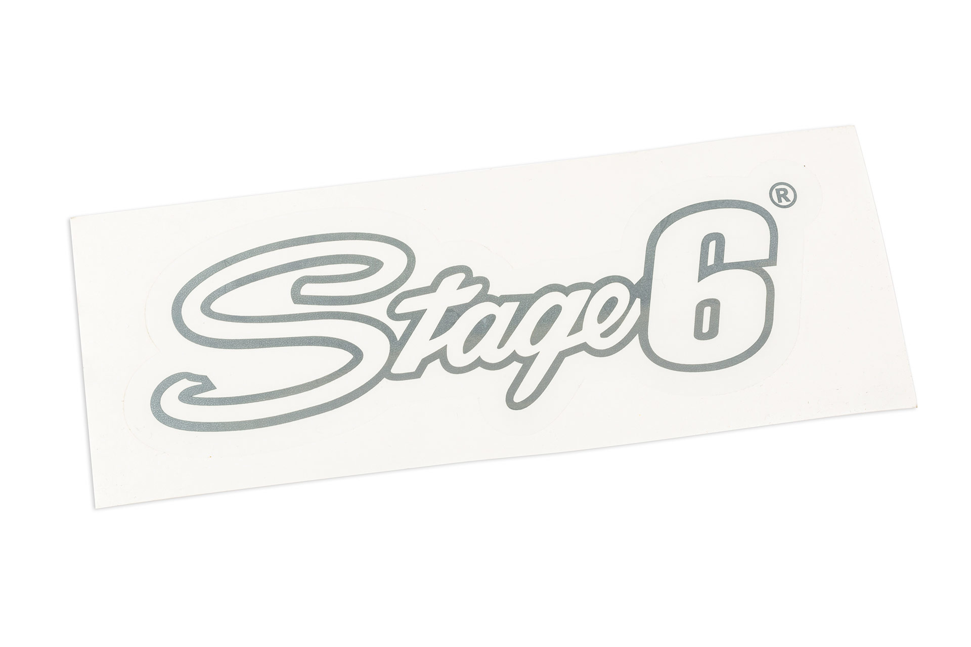Samolepka Stage6 20x6cm stříbrná