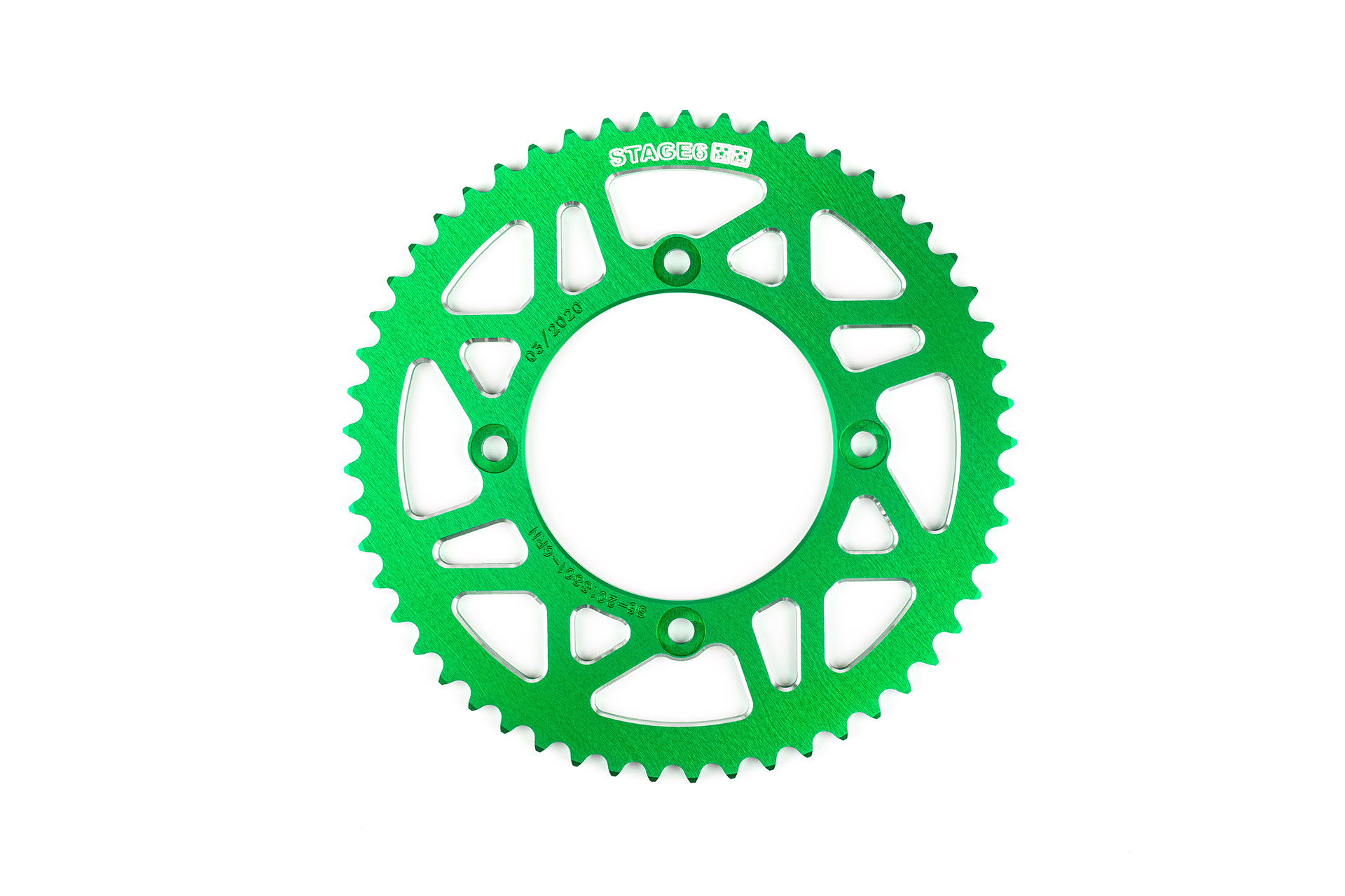 Rozeta 53 zubů - 420 Stage6 alu CNC zelená Beta RR