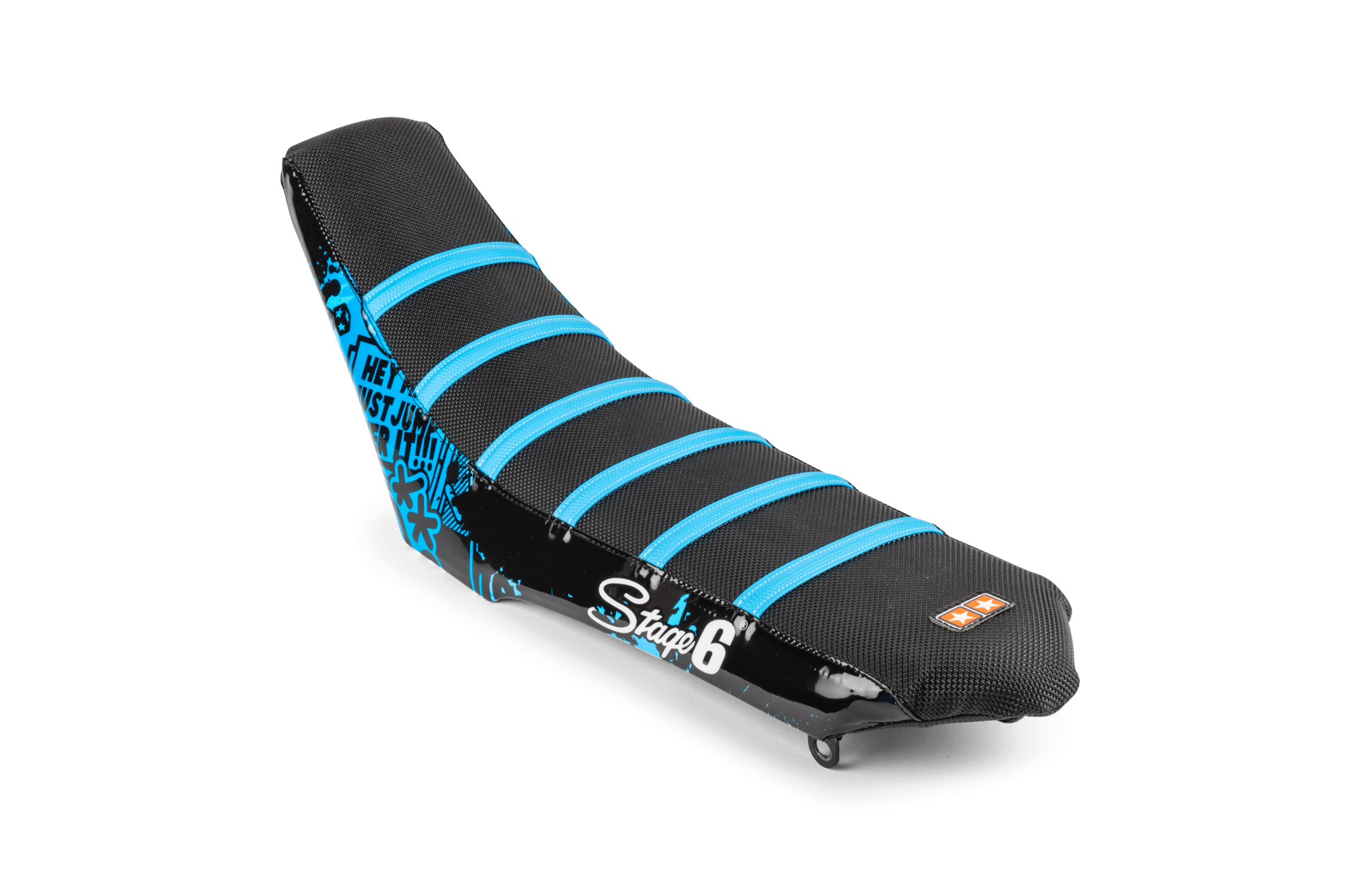 Potah sedla Stage6 (plný) černo - modrý Yamaha DT