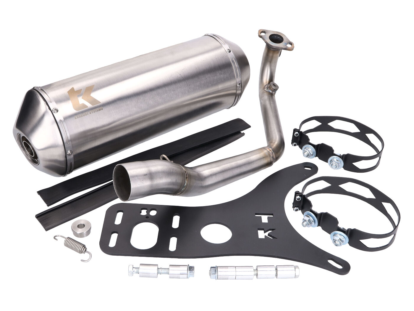 Výfuk Turbo Kit GMax nerez, Peugeot Django 125 / 150AC 4T 14-20 M4T166-NE