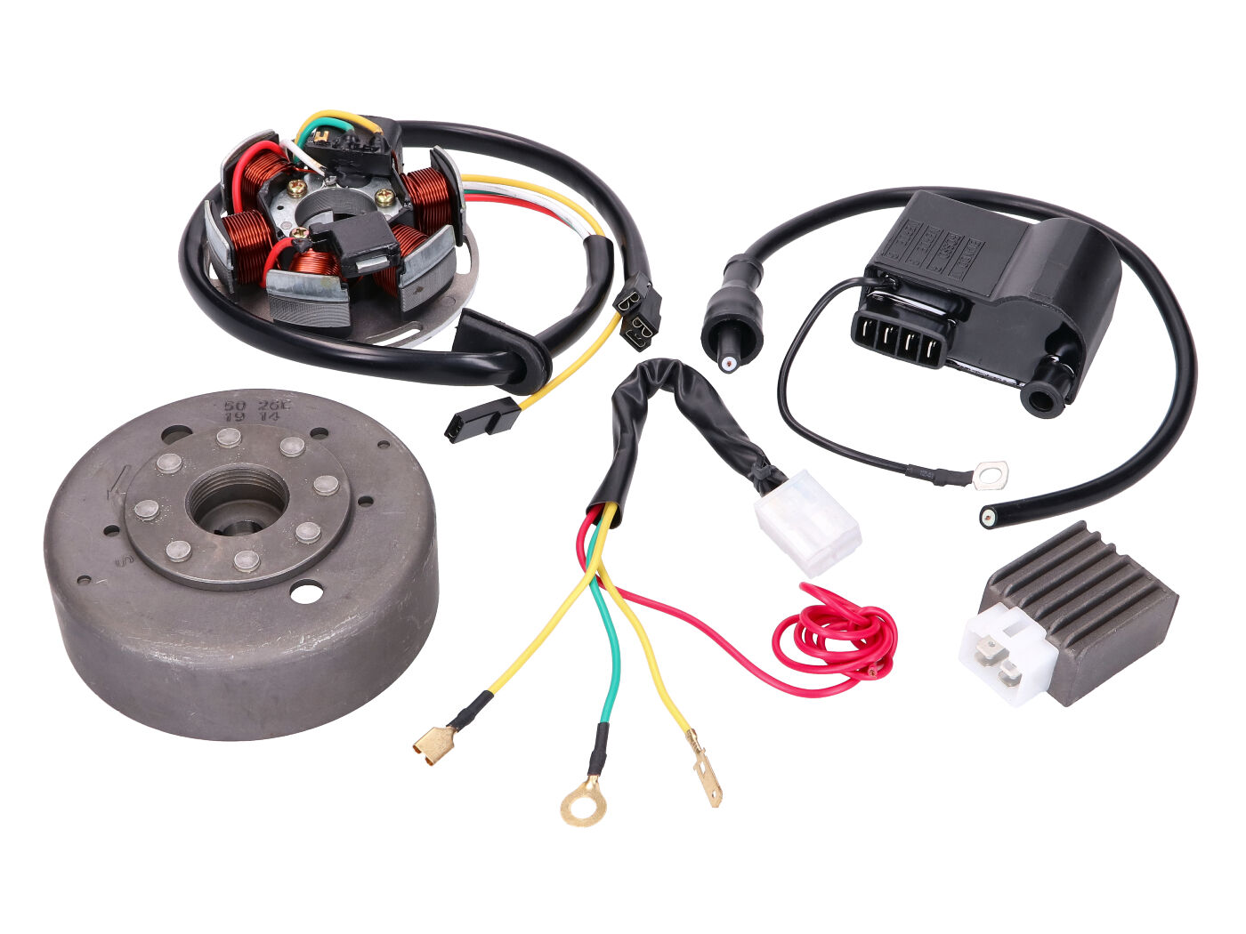 DMP Kompletní zapalování 12V Elektronik pro Kreidler, Sachs, Zündapp mopedy 44832