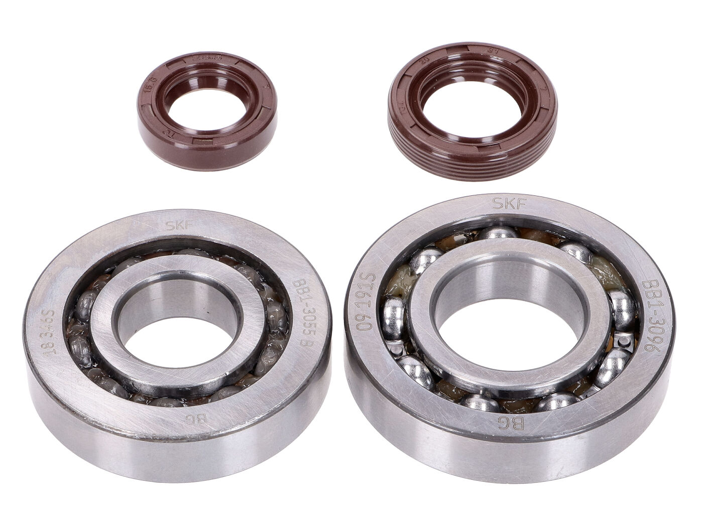Sada ložisek klikového hřídele Naraku SKF / FKM Premium C3, Kymco, SYM horizontal NK104.26