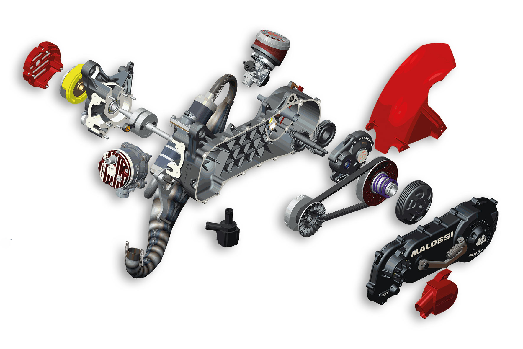 Motor MALOSSI 70ccm RC-One, Minarelli Horizontal M4917548