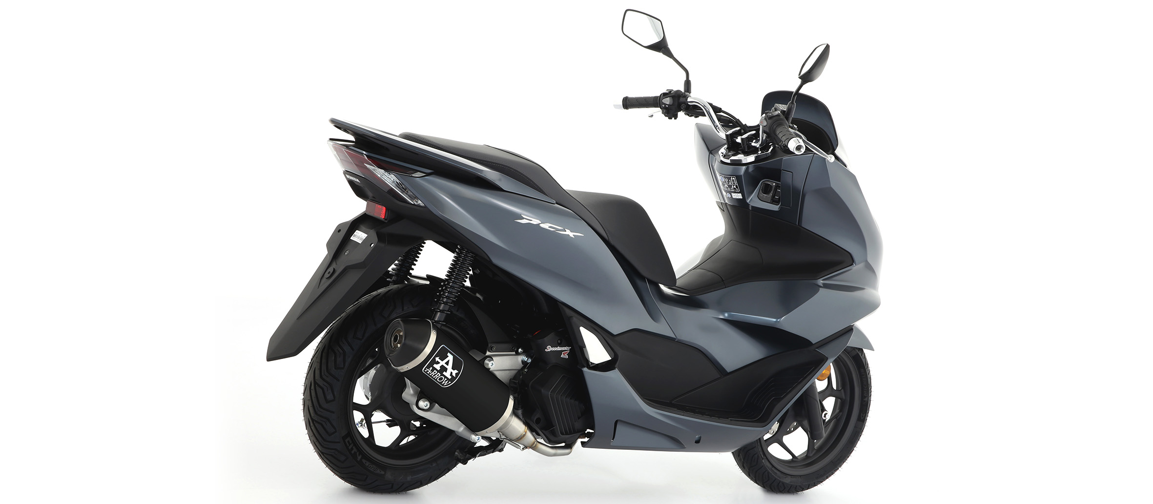 Levně Koncovka výfuku ARROW Urban Dark, Honda PCX 125i E5 2021-> 53540ANN