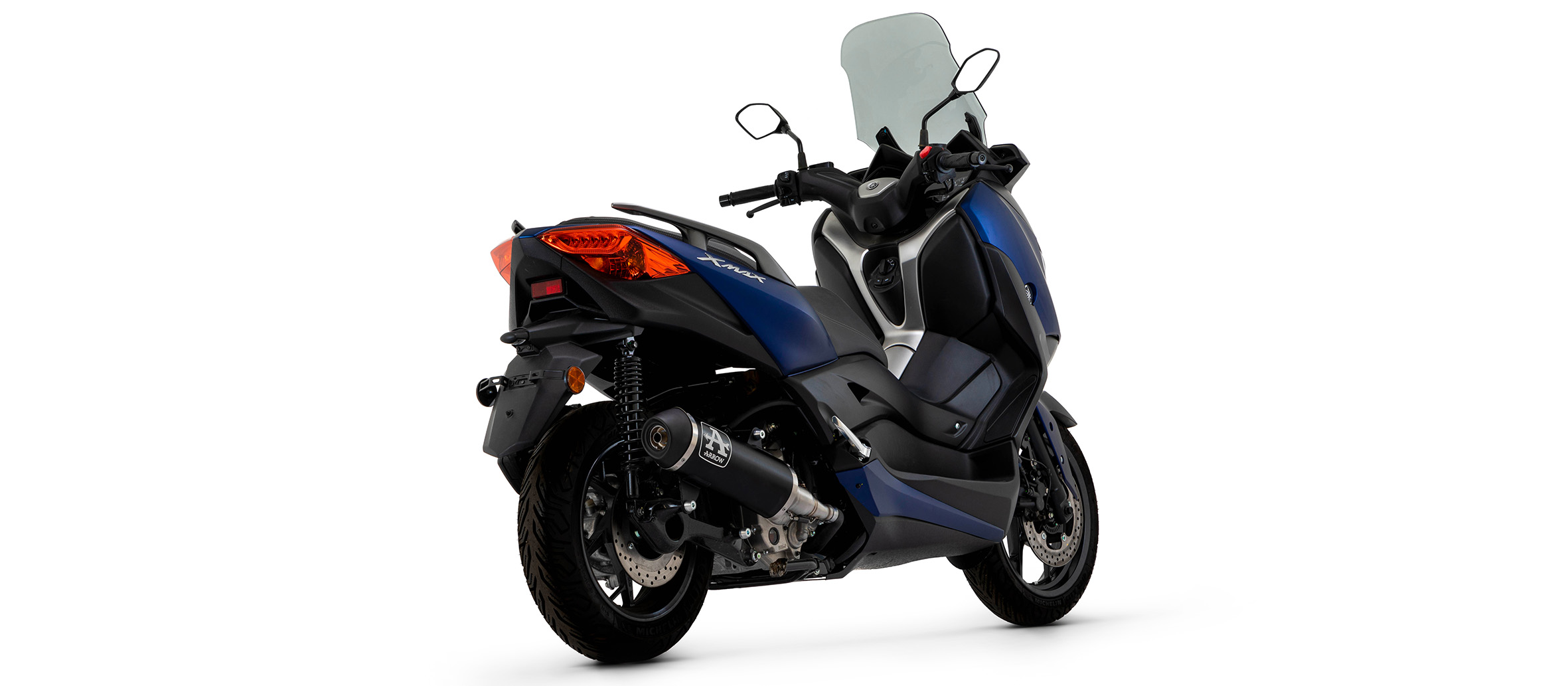 Levně Koncovka výfuku ARROW Urban Alu.Dark/C Yamaha X-Max, Tricity 300 E5 2021-> 53542AKN