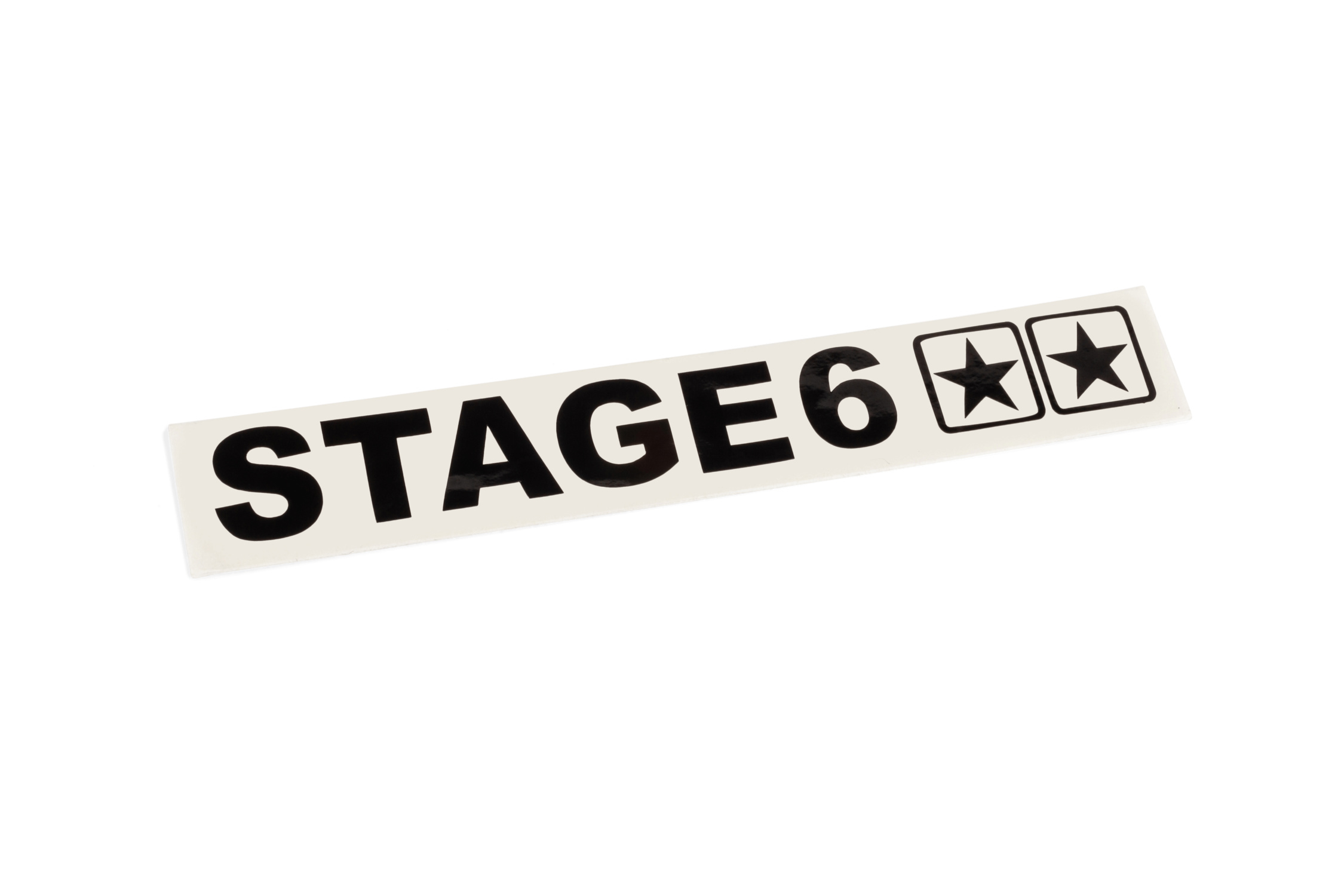 Samolepka Stage6 110x33mm černá